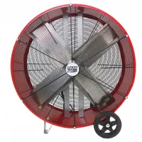 MAXX AIR Cooling Fan: 30 in Blade Dia, 120V AC, Mobile, 1/3 hp, Direct Drive, Steel (MPN BF30DD REDUPS)
