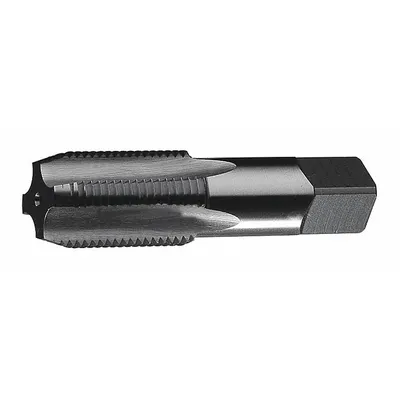 CLE-LINE Pipe and Conduit Thread Tap: 3/8"-18 NPS, 4 Flute, Semi-Bottoming Chamfer - General Purpose Pipe Taps