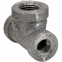 Metal Pipe Tee: 3/8 in x 3/8 in x 1/2 in, Threaded x Threaded x Threaded, Class 150, 300 psi @ 150°F (MPN 0310038005)