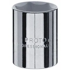 This 1/2" drive hand socket features a 1 7/16" hex size with a 6-point configuration for high torque transfer and reduced fastener rounding. The chrome finish provides corrosion resistance. Suitable for tightening or loosening hex fasteners in industrial maintenance, automotive repair, and machinery assembly.