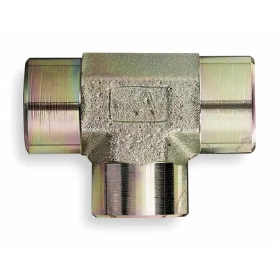 AEROQUIP Hydraulic Hose Adapter: 1/8"-27 Thread Size, 1/8 in x 1/8 in x 1/8 in Fitting Size - NPTF-to-NPTF 316 Stainless Steel Hydraulic Hose Adapters