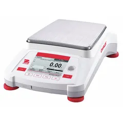 The OHAUS AX4201 is a precision lab balance with a 4200 g capacity, 0.1 g readability, 0.1 g repeatability, and 0.2 g linearity. It features a VGA touchscreen display. Suitable for accurate weighing in laboratory environments for quality control, formulation, and research applications.
