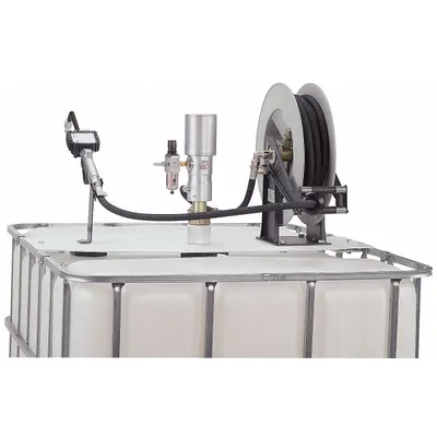 LIQUIDYNAMICS INC. Air Drum Pump: 5:1, 4.6 gpm Max. Flow Rate, 14,000 cps Max. Viscosity - Standard Dispensing Piston Drum Pumps