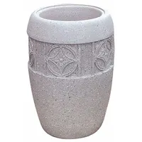 Planter Bollard: Circle, Beige, 25 in Overall Ht, Round Shape, Beige (MPN TF4219W22)
