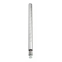 QUANTUM STORAGE SYSTEMS Shelving Post: 86 in x 1 in, Steel, Split Sleeve, Silver, 2 Posts (MPN P86S-2)