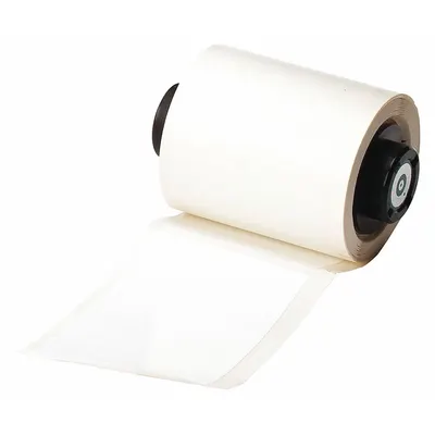 BRADY Pre-Cut Label Stock Roll: Tamper Indicating, 1 29/32 in x 3 in, White (Matte) - Brady Destructible Tamper-Indicating Precut Label Rolls