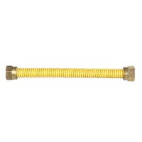 Gas Connector: 1/2 in Hose Inside Dia., 22 in Hose Lg, 150,000 BTU Capacity, Yellow, FIP x FIP (MPN 19C-9999-22FP)