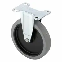 SHEPHERD CASTER Plate Caster: Rigid, No Brake, Polyurethane, 5 in Wheel Dia., 1 in Wheel Wd, Slot (MPN PRI50120ZN-TPU)