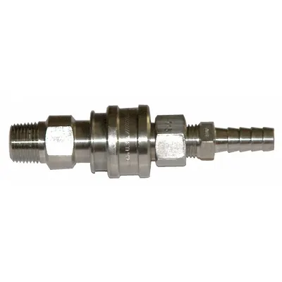 JUSTRITE Replacement Disconnect: Steel (MPN 12010) - Replacement Disconnects for HPLC Waste Cans