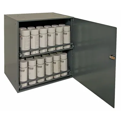 DURHAM MFG Aerosol Cabinet, 20 1/4 x 15 3/4 x 21 3/4 in, Gray - Aerosol Cabinets