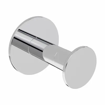 WINGITS SINGLE BUTTON ROBE HOOK: 2 in x 2 in x 2 1/4 in, Stainless Steel - Bathroom Hooks