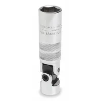 PROTO Flex Spark Plug Socket: 3/8 in Drive Size, 5/8 in Socket Size, 6-Point, Std, Chrome (MPN J5020-70A)