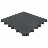Interlocking Antifatigue Mat Tile: Interlocking Antifatigue Mat Tile, 18 in x 18 in, Smooth, 10 PK (MPN A1-SMB)