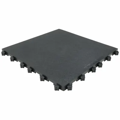 ERGO ADVANTAGE SAFE FLEX Interlocking Antifatigue Mat Tile: Interlocking Antifatigue Mat Tile, 18 in x 18 in - Ergo Advantage Safe-Flex Interlocking Mat System