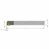 ULTRA-DEX USA Indexable Boring Bar: C08R STUCL2 (MPN 920-000-109)