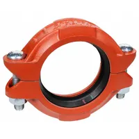 GRUVLOK Clamp Coupling: 2 1/2 in x 2 1/2 in, NBR Seal, 1,000 psi, Ductile Iron, Bolted, 6 1/2 in Lg (MPN 0390095909)