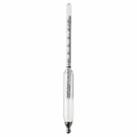 Specific Gravity Hydrometer: Specific Gravity Plain Form, 1.000/2.000, 0.01, Ballast/Glass, +/-0.01 (MPN B61801-7700)