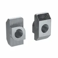 Hammer Nut: M5 Size, For 8 mm Slot Wd, 15 Series/40 Series, Single Center, Zinc-Plated, Steel, 4 PK (MPN 096H08515)