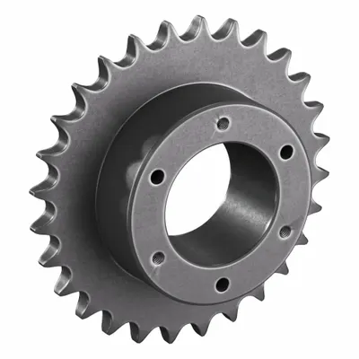 TRITAN Sprocket: For 50 Chain, 28 Teeth, 5.582 in Pitch Dia, 5.92 in Outside Dia - Size 50 Bushed-Bore Roller Chain Sprockets
