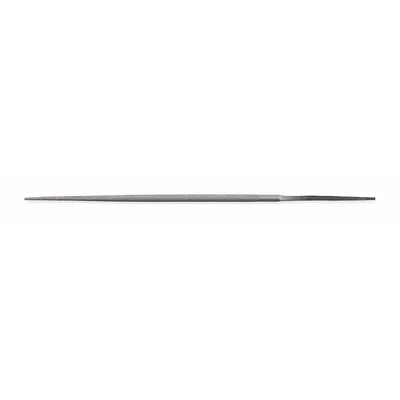 NICHOLSON Needle File: Round, Double-Cut, Safe Edge Cut, Smooth Cut, 6 in Lg without Tang - Double-Cut Round Files