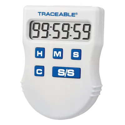 TRACEABLE Digital Timer: Memory Recall, 3/4 in x 1 1/2 in x 2 in, 3/4 in Overall Dp - Digital Timers