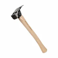 Milled Face Hickory Hammer, 20 oz: Forged Steel, Plain Grip, Hickory Handle, 20 oz Head Wt, Milled (MPN H80920H)