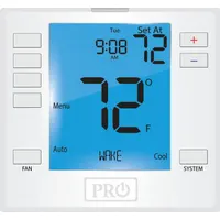 PRO1 IAQ Low Voltage Thermostat: Heat and Cool, Auto, B/C/G/O/RC/RH/W2/W/E/Terminal Designations/Y2 (MPN T755)