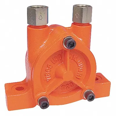 VIBCO Hydraulic Vibrator: Bolt-On, 488 lbf, 7,400 vpm, 3/8 in NPT Inlet, 3/8 in NPT Outlet - General Purpose Hydraulic Vibrators