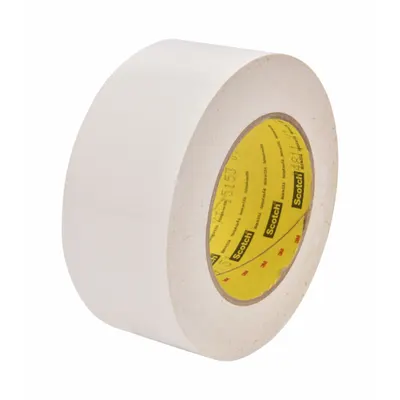 3M Sealing Tape: 3 in Wd, 36 yd Lg, 9.5 mil Thick, White, Polyethylene Film - Preservation Sealing Tape