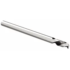 This WIDIA HANITA square end mill is a carbide, 2-flute tool with a 1" mill diameter, 2-1/2" length of cut, and 5-1/2" overall length. It is uncoated and designed for fast cutting of aluminum and non-ferrous materials. Typical applications include slotting, profiling, and pocketing in general machining operations.