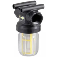BANJO Inline Strainer: Polypropylene, 3/4 in, NPT, Mesh, 0.007 in Screen Size, 4 1/4 in Ht, 3 in Lg (MPN LSTM075-80C)