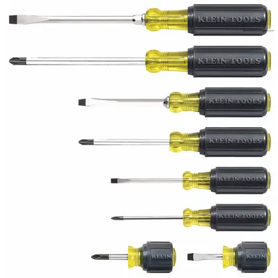 KLEIN TOOLS General Purpose Screwdriver Set: 1-10 Pieces, 8 Pieces - General Purpose Screwdriver Sets
