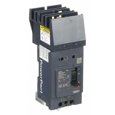 SQUARE D Molded Case Circuit Breaker: 60 A Amps, 25kA at 277/408V AC, Fixed, AB - B-Frame Square D Molded Case Circuit Breakers