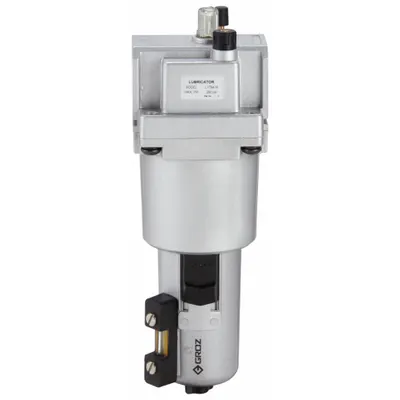 GROZ Compressed Air Lubricator: Micro Mist, 3/4 in NPT, 255 cfm, 290 psi Max Op Pressure - GROZ FRL Air Lubricators