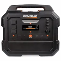 Portable power station with 3,200 W surge and 2,106 Wh capacity. Includes three AC receptacles, a car charger cord, and wireless charging. Parallel configuration capable for expanded output. Suitable for backup power at job sites, outdoor events, and home emergencies