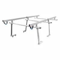 Truck Rack: 800 lb Max Load Capacity, 134 in, 66 1/2 in, 38 in, Adj, Silver, Aluminum (MPN UPUT-RACK-ALUM-V2)