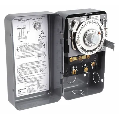 PARAGON Defrost Control Timer: Mechanical, 110 min Max Cycle Time, SPDT-NO/NC - Enclosed Electromechanical Defrost Timer Switches