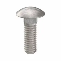 Carriage Bolt: Square Neck, 5/16"-18 Thread Size, 1 in lg, Stainless Steel, 316, Plain, 10 PK (MPN ZBOLT-5006)