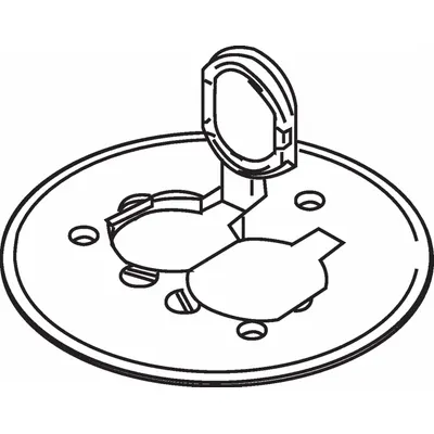 WIREMOLD Floor Box Cover: Round, Brown, Polycarbonate, Smooth - Nonmetallic Electrical Floor Box Covers
