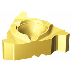 Carbide insert for internal threading operations in lathe work. Designed for cutting threads in bores or holes, suitable for general metalworking applications requiring precision thread forms.