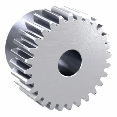 KHK GEARS Spur Gear: Module m 1, 28 Teeth, 8 mm Bore Dia, Stainless Steel, 20° Pressure Angle - Metric Spur Gears with Standard Hub