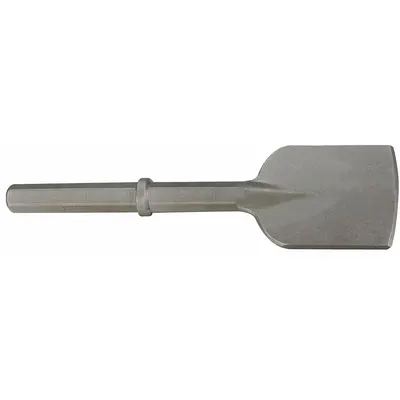 WESTWARD Asphalt Cutter: 1.25 in Shank Size, Hex, Round, 5 in Chisel Tip Wd - Spade Chisels for Pavement Breakers