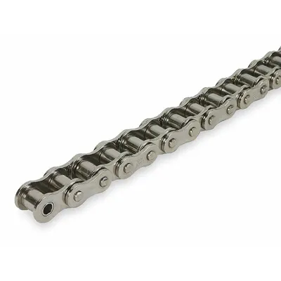 Dayton Roller Chain: Single Strand, 40, 1/2 in Pitch, Steel, 10 ft Overall Lg - Anti-Corrosion Roller Chains