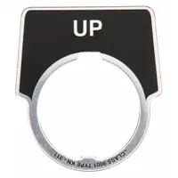 Legend Plate: 30 mm Panel Mounting Size, Half-Round, 2 in Overall Ht x 1 3/4 in Overall Wd (MPN 9001KN311)