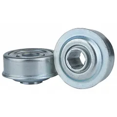 Sealed general-purpose conveyor roller bearing for harsh environments. Features felt/polymer seals, 2.27 in bearing OD, 425 lb load rating. Fits 3 in Schedule 40 pipe and 11/16 in axle. Suitable for material handling systems exposed to dust and moisture.