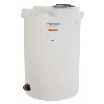 SNYDER INDUSTRIES Storage Tank: Single Wall, Vertical, 200 gal, Closed Top, 3/16 in Wall Thick - Vertical Liquid Storage Tanks