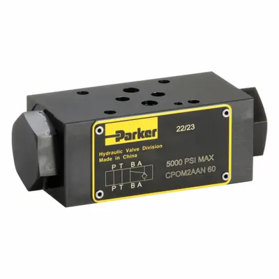 Parker Pilot Operated Check Valve: 15.9 gpm Flow Rate - Max, 5,075 psi Max Pressure - Double Pilot-Operated Check Valves