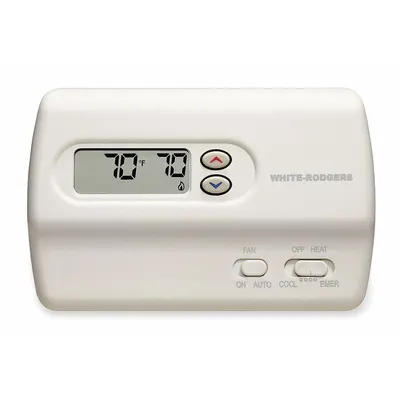 EMERSON Low Voltage Thermostat: Heat or Cool, Manual, C/E/G/L/O/B/R/W2/Terminal Designations - Digital Thermostats