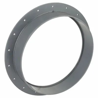 PLASTIC SUPPLY Flange Adapter: PVC, For 16 in Duct Dia, 20 in Overall Lg - Flanges