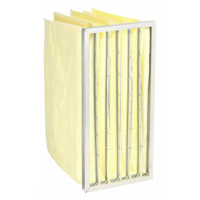 OEM Pocket Air Filter: 24 in x 12 in x 15 in, MERV 14, Yellow, Synthetic - MERV 14 Pocket Air Filters